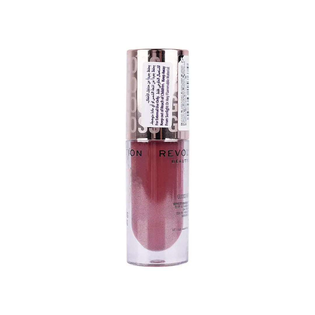 56813-Revolution Pout Bomb Plumping Gloss 4.6ml-Cookie Deep Nude +1