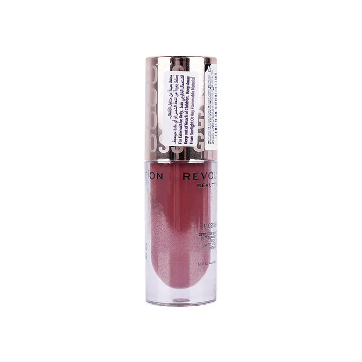 56813-Revolution Pout Bomb Plumping Gloss 4.6ml-Cookie Deep Nude +1