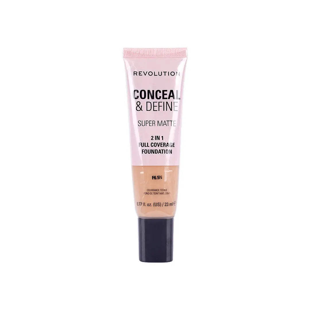 56829-Revolution Conceal & Define Full Cover Tube Foundation-F6.5N