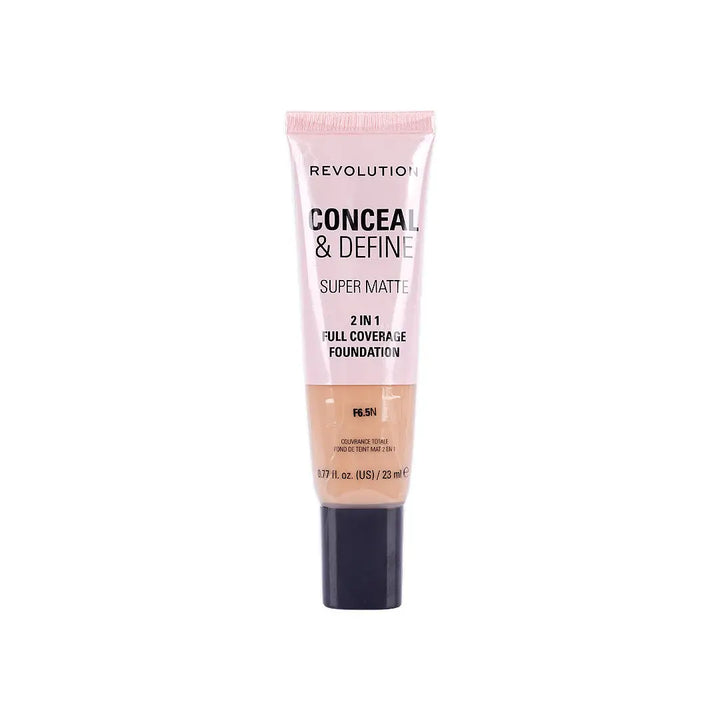 56829-Revolution Conceal &amp; Define Full Cover Tube Foundation-F6.5N