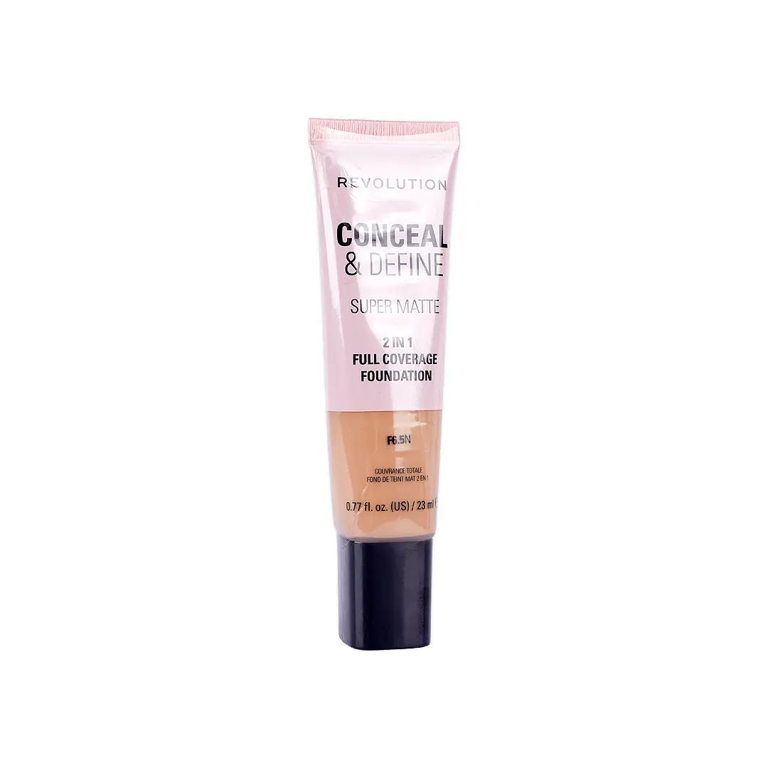 56829-Revolution Conceal &amp; Define Full Cover Tube Foundation-F6.5N +2