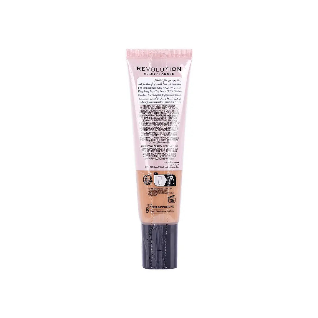 Revolution Conceal &Define Full Cover Tube Foundation-F7.2NW