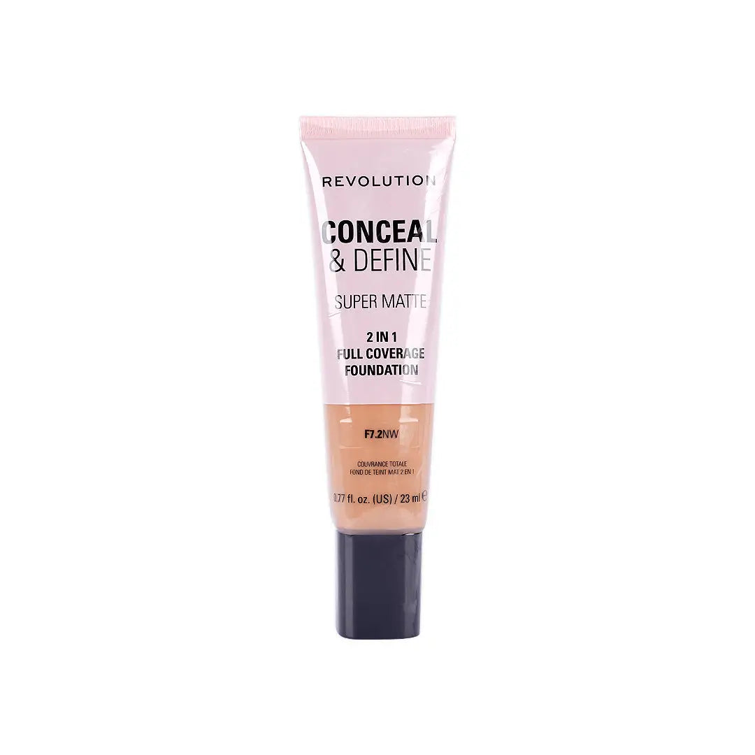 Revolution Conceal &Define Full Cover Tube Foundation-F7.2NW