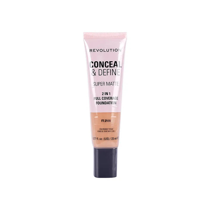 56830-Revolution Conceal &amp;Define Full Cover Tube Foundation-F7.2NW