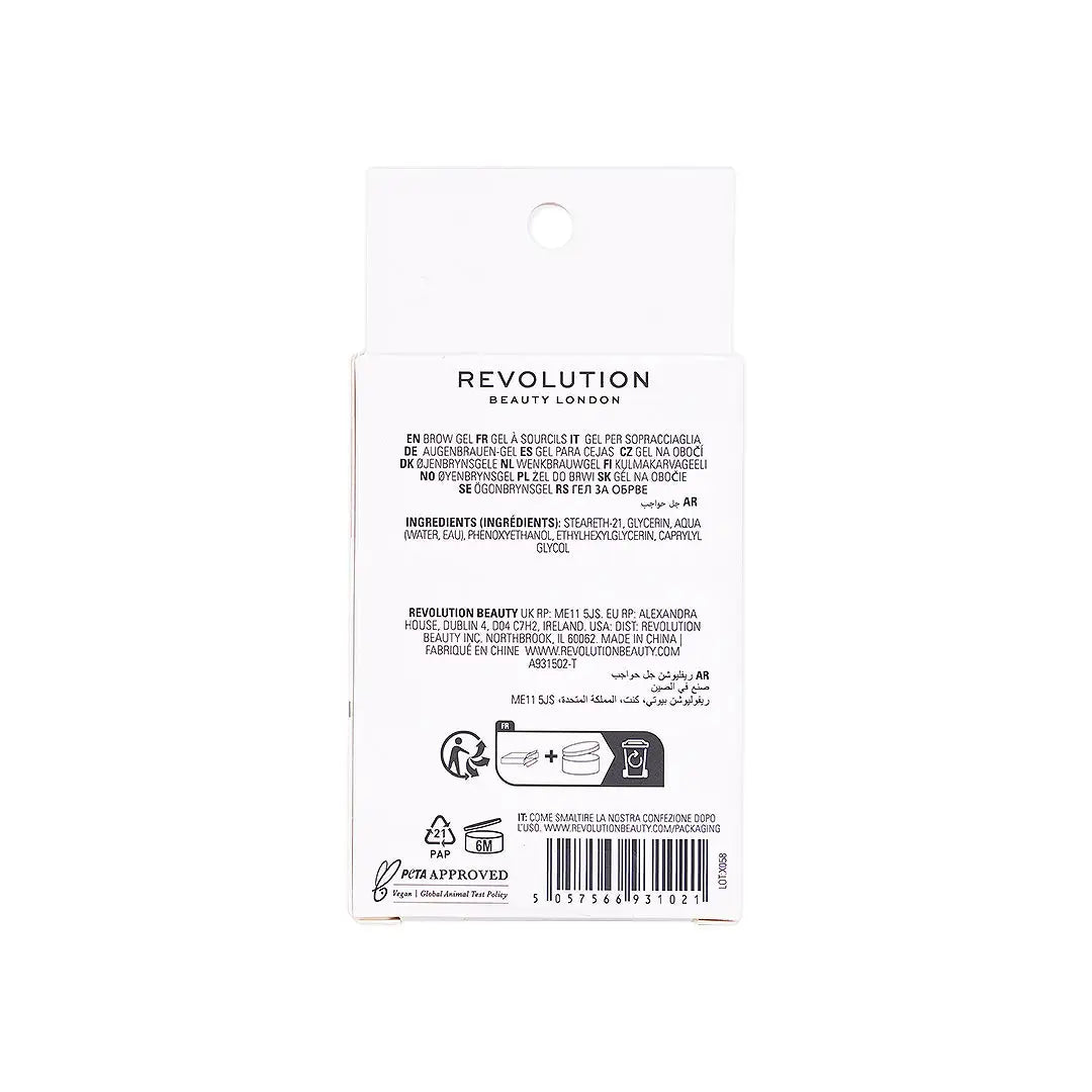 56835-Revolution Freeze Hold Brow Gel 5g +3