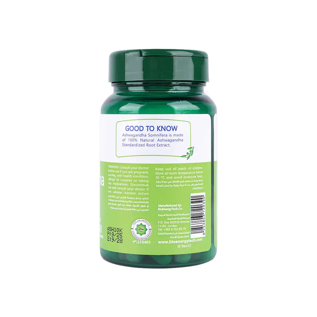 Bio Ashwagandha Somnifera 60 Capsules
