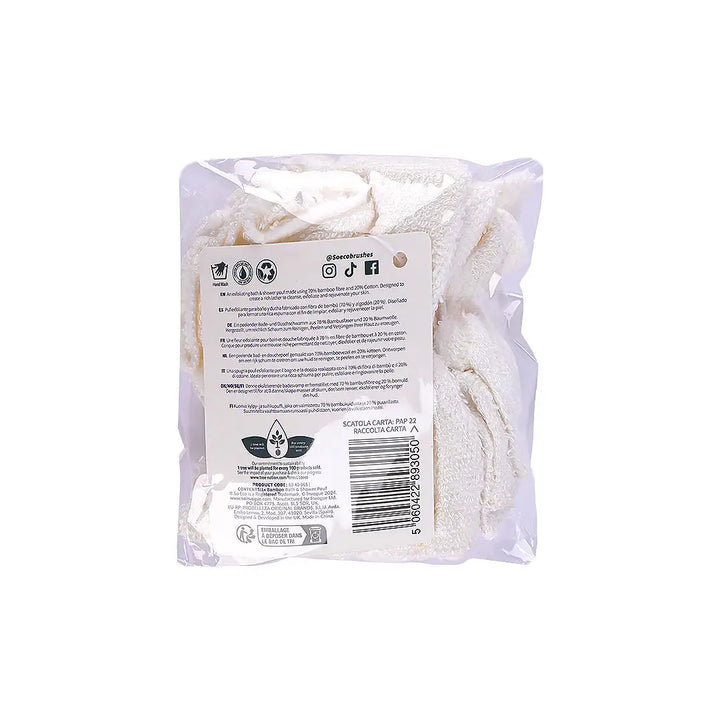 56890-SOECO - Bamboo Bath &amp; Shower Pouf +4