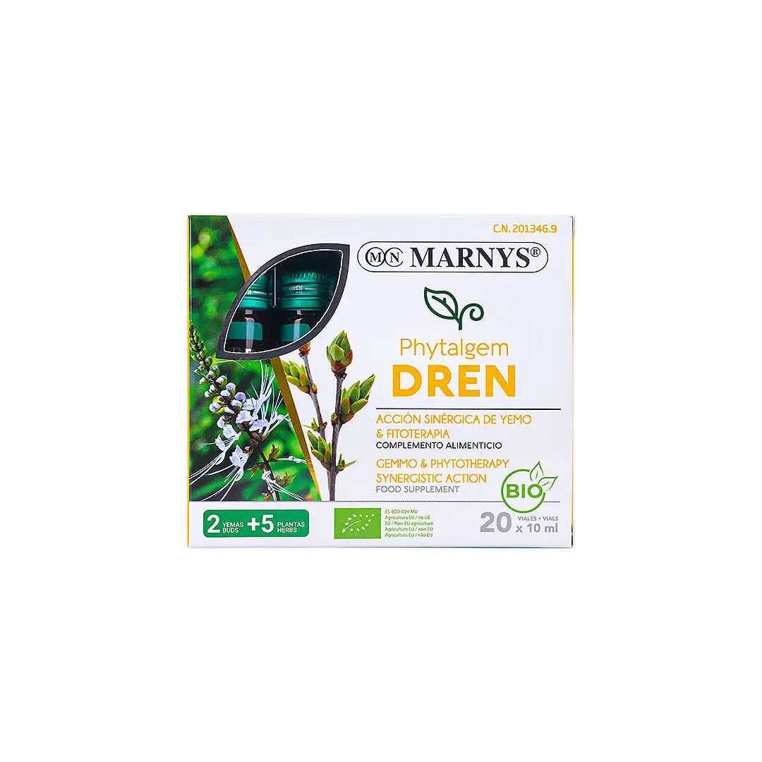 56905-Marnys Phytalgem Dren 20x10ml Vials +1