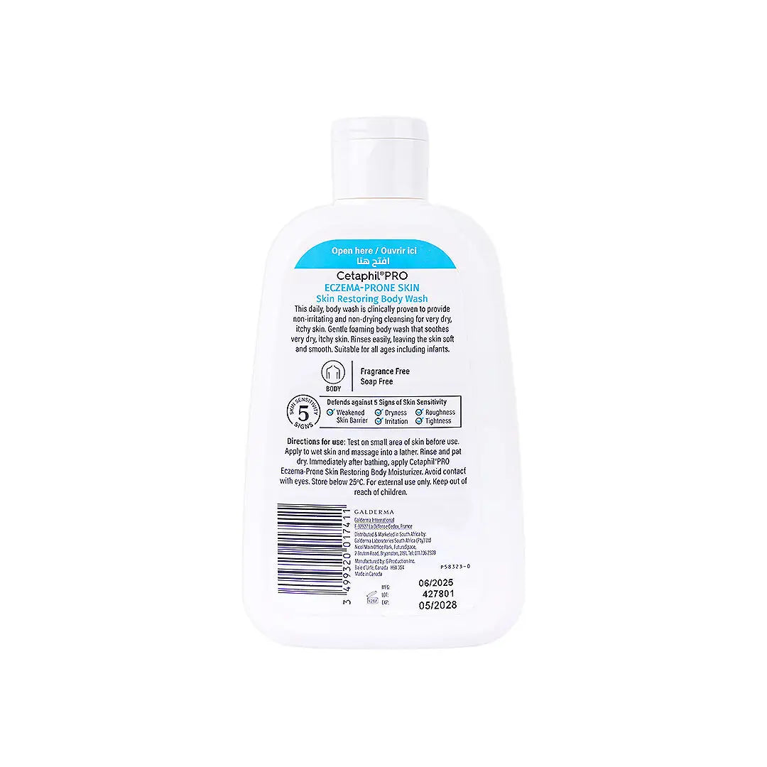 56916-Cetaphil Pro Eczema Prone Skin Restoring Body Wash 236ml +1