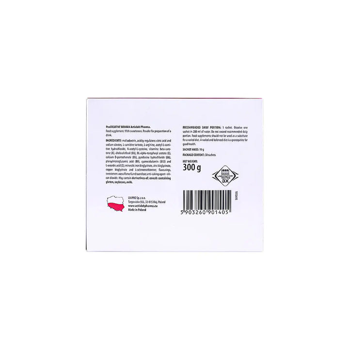 56924-Activlab Pharma ProCreative Woman 30 Sachets +3