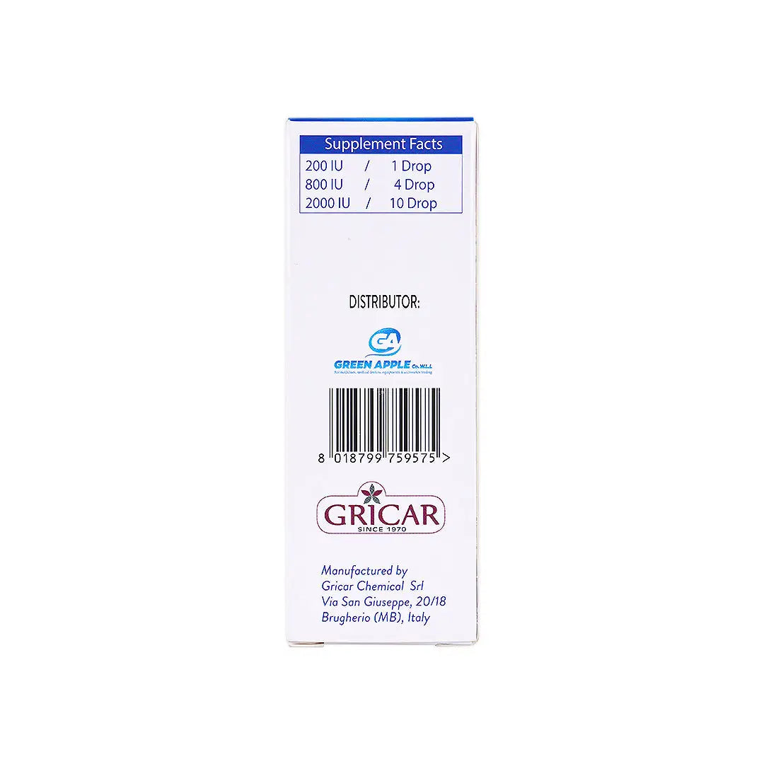 D-Drops Vitamin D3 200IU Emuldrops 30ml