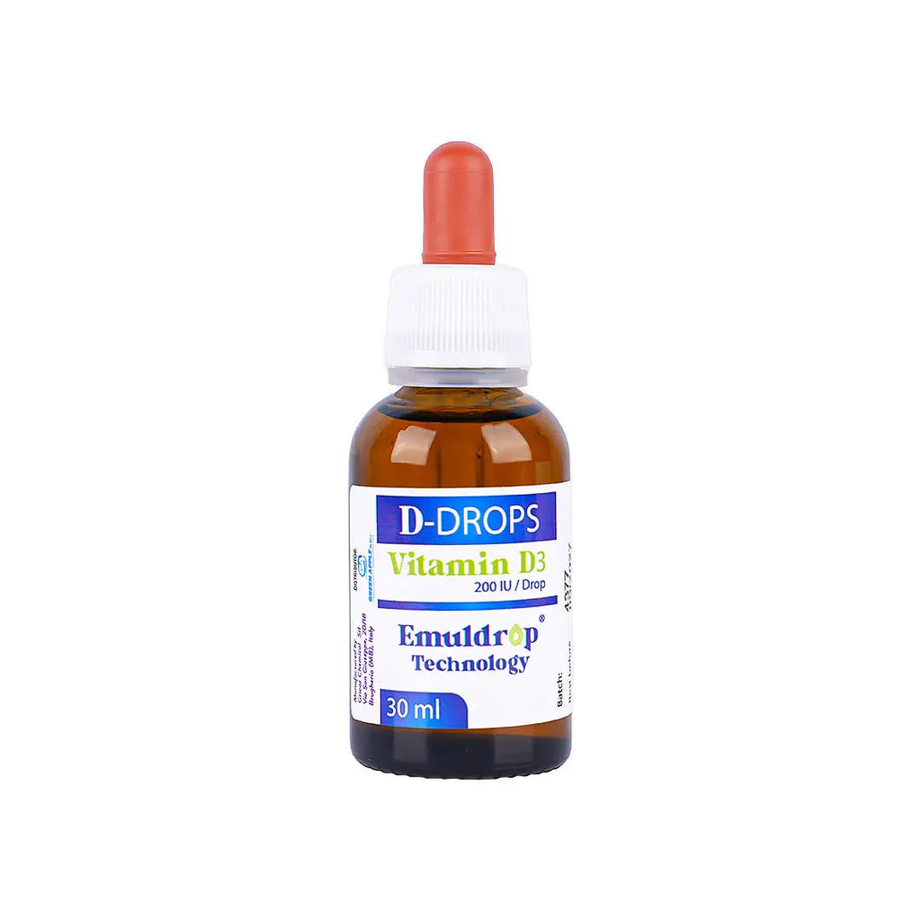 D-Drops Vitamin D3 200IU Emuldrops 30ml