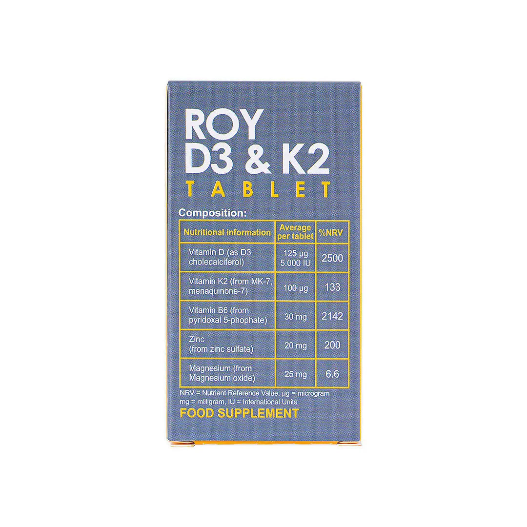 Royvit Roy D3 & K2 60 Tablets