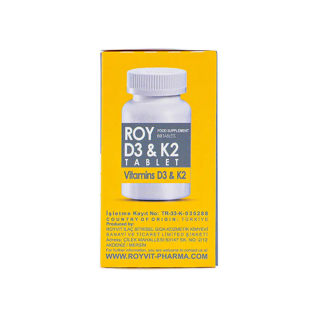 Royvit Roy D3 & K2 60 Tablets