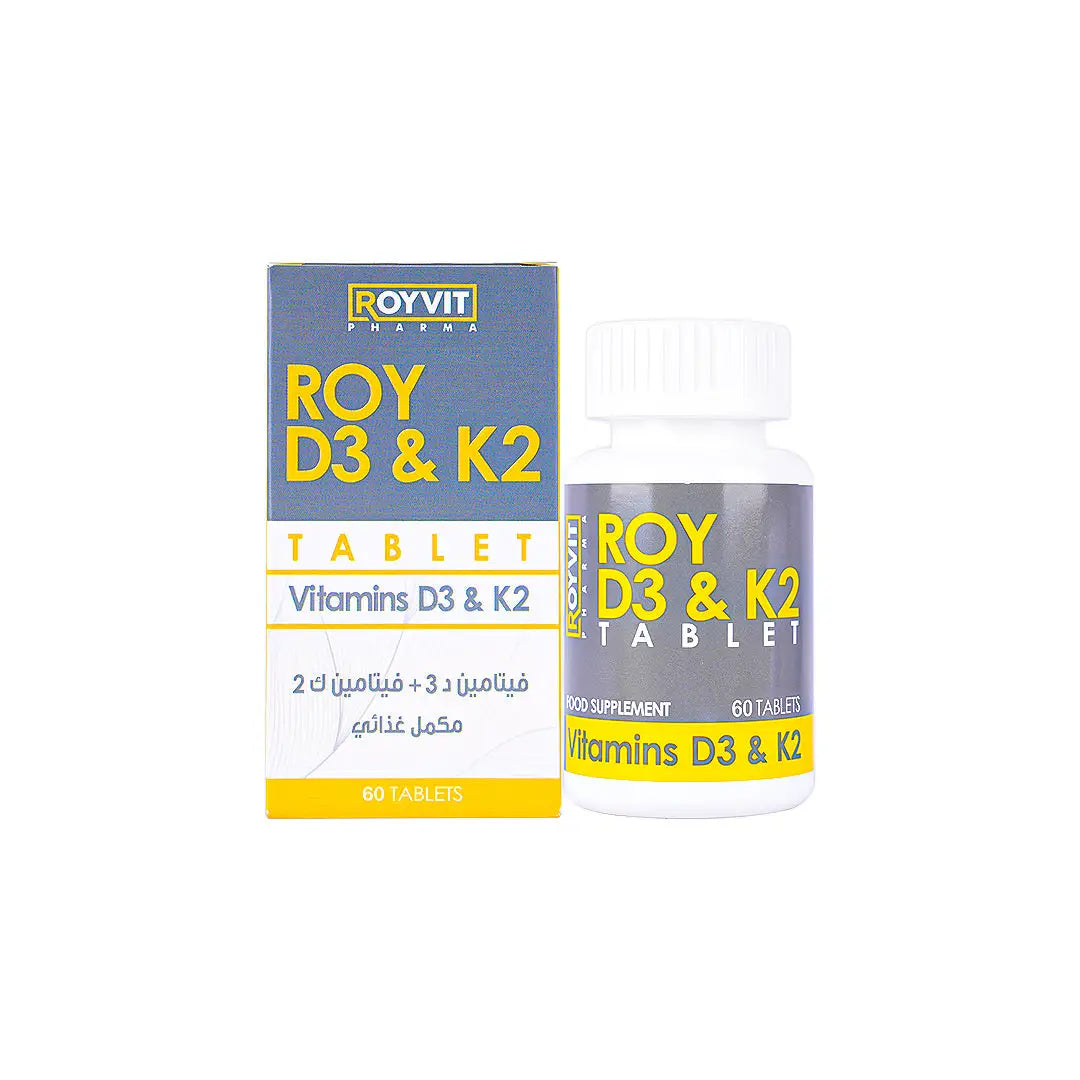 56932-Royvit Roy D3 & K2 60 Tablets +1