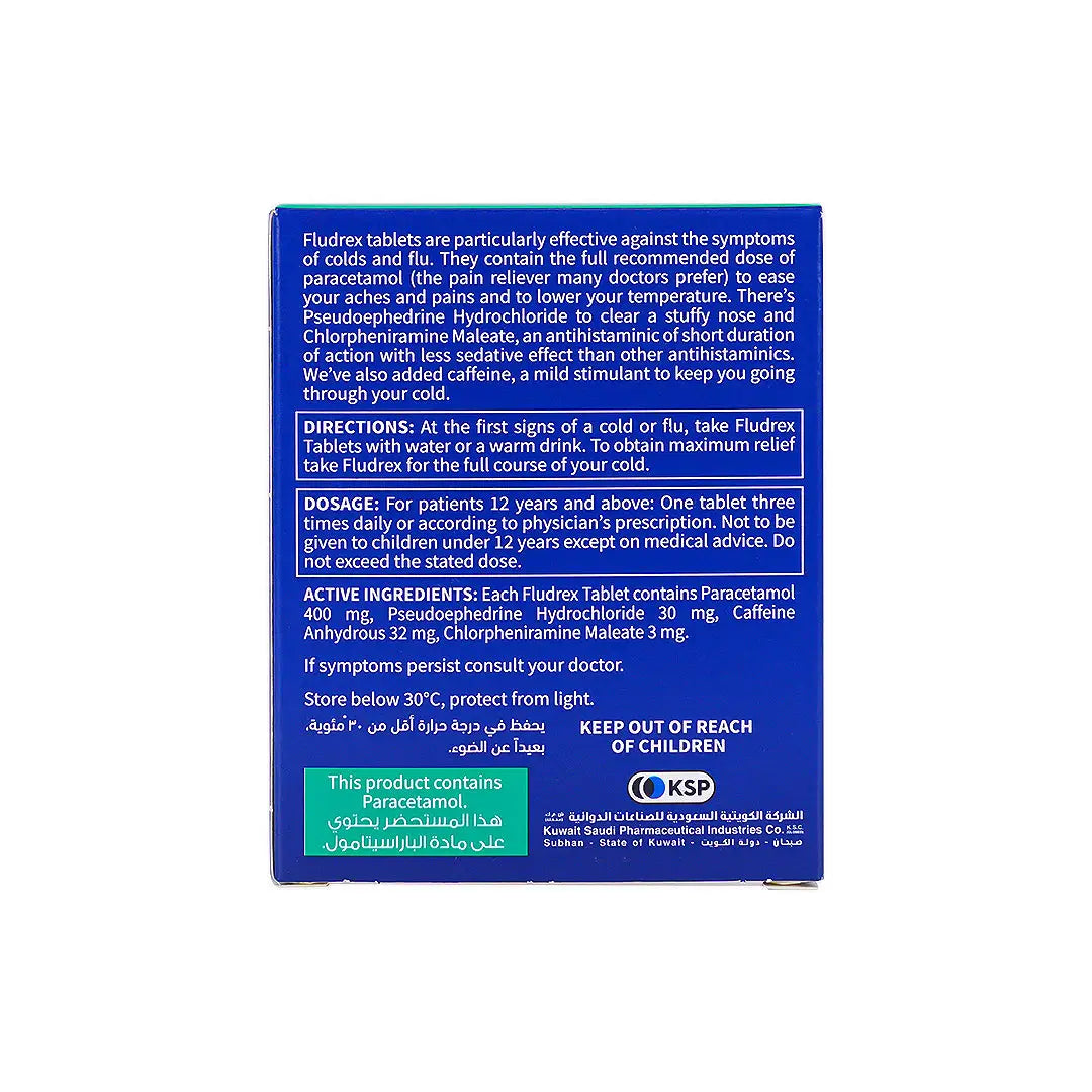 Fludrex Cold & Flu 36 Tablets