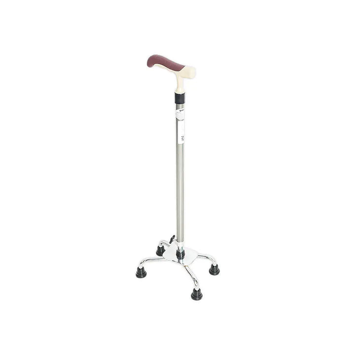 56945-Yuwell Tetrapod Walking Stick Silver-Yu852