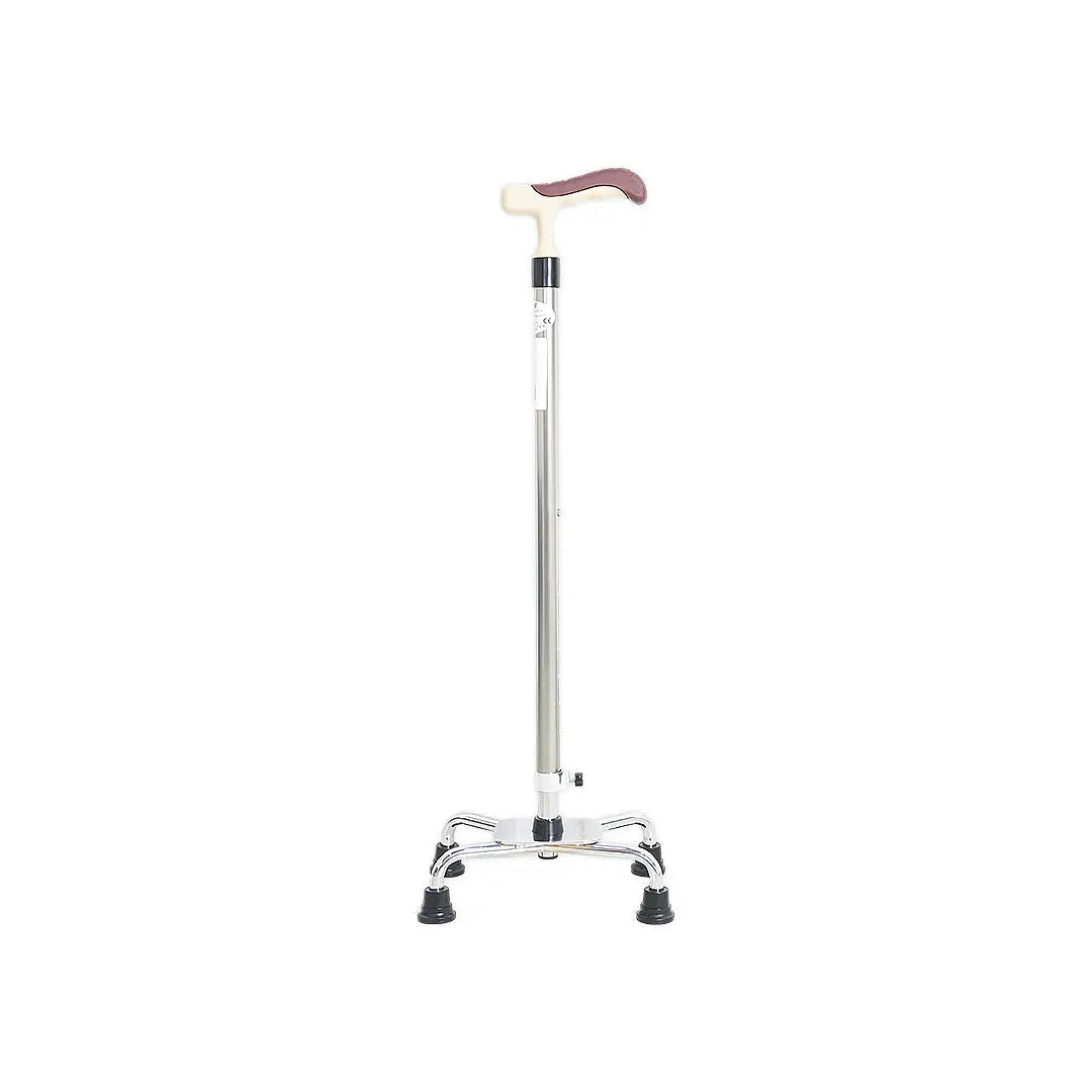 56945-Yuwell Tetrapod Walking Stick Silver-Yu852 +1