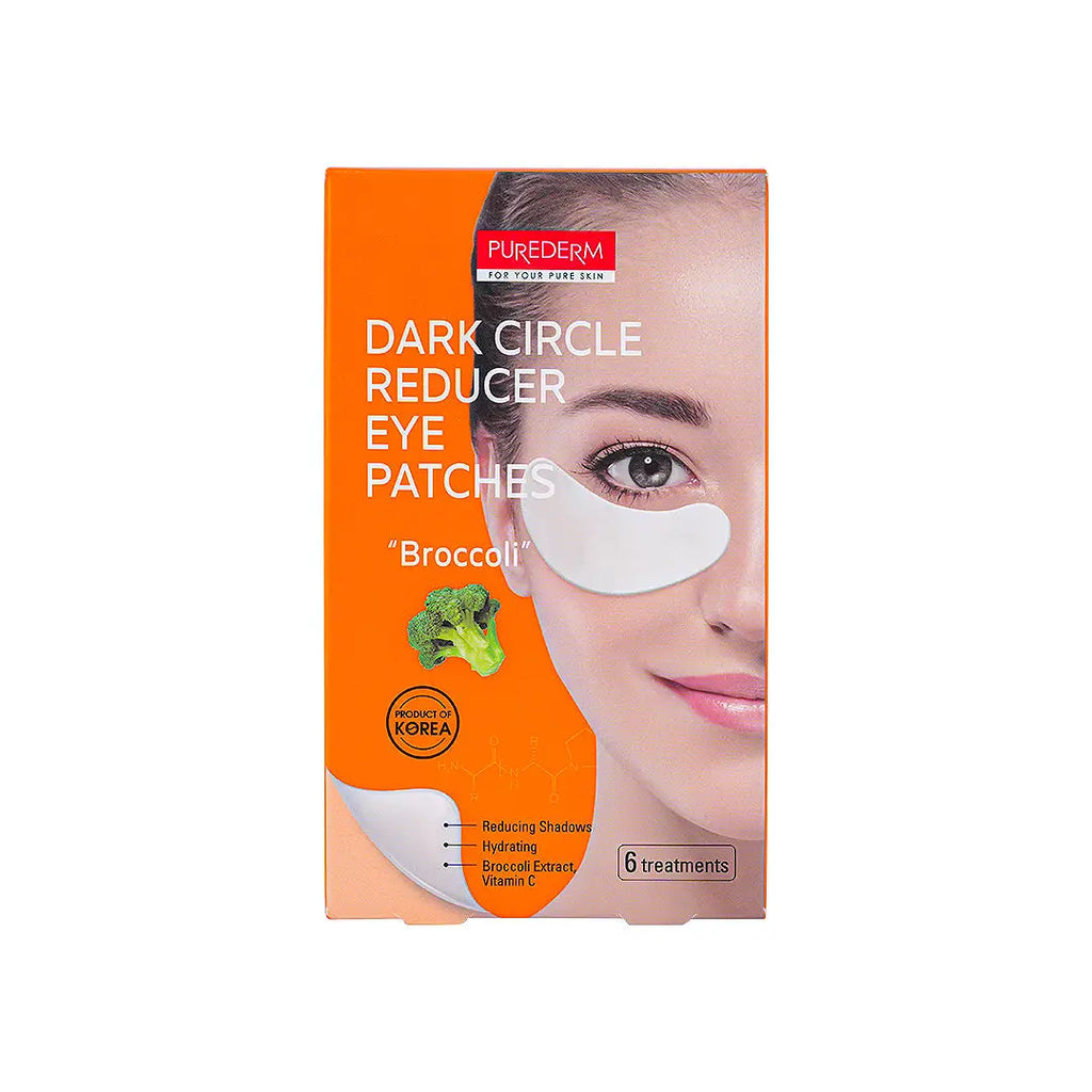 Purederm Dark Circle Reducer Eye Patches 6Pcs-Broccoli