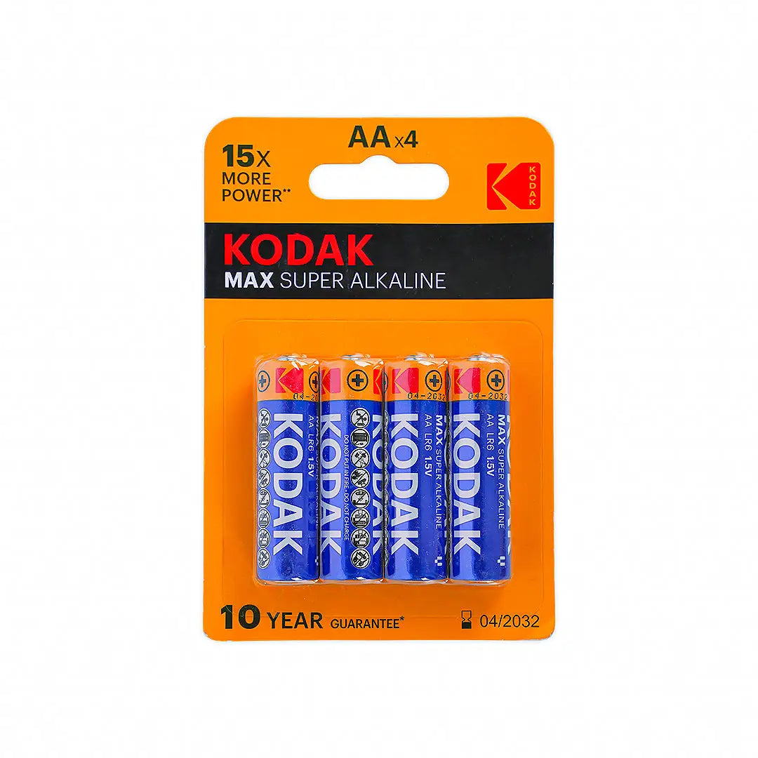 Kodak Max Super Alkaline Battery 4pcs-AA