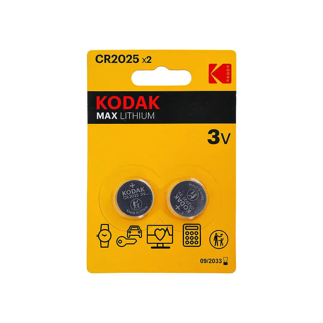 56983-Kodak Max Lithium Coin Battery 2pcs-CR2025