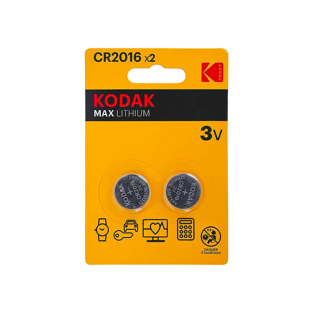 Kodak Max Lithium Coin Battery 2pcs-CR2016