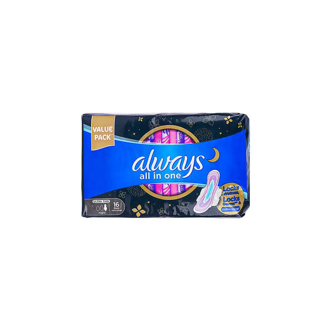 56988-Always All In One Ultra Thin Night 16Pcs