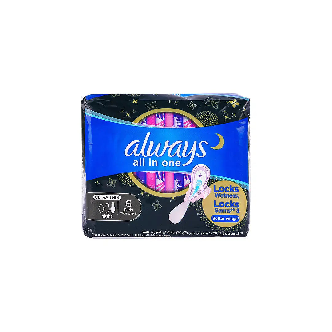 56993-Always All In One Ultra Thin Night 6Pcs