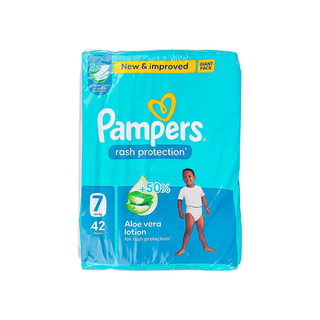 56995-Pampers Rash Protection No.7 (15+Kg) 42Pcs