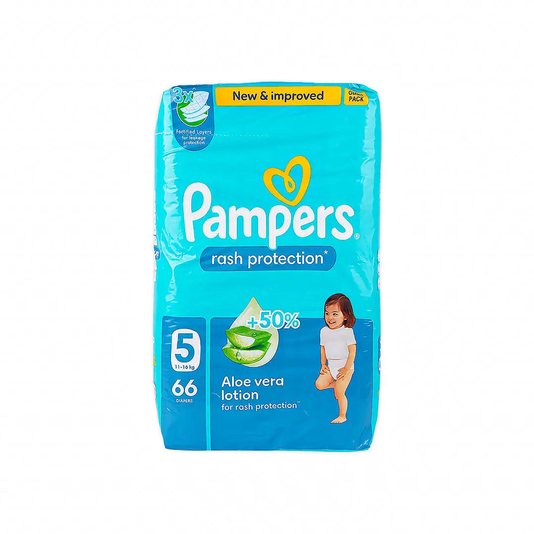 56996-Pampers Rash Protection No.5 (11-16Kg) 66Pcs