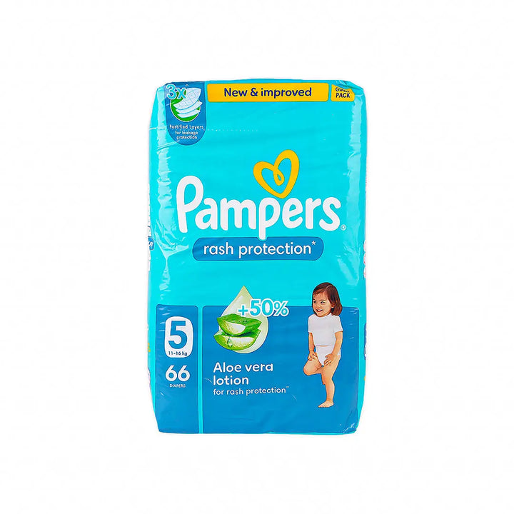 56996-Pampers Rash Protection No.5 (11-16Kg) 66Pcs