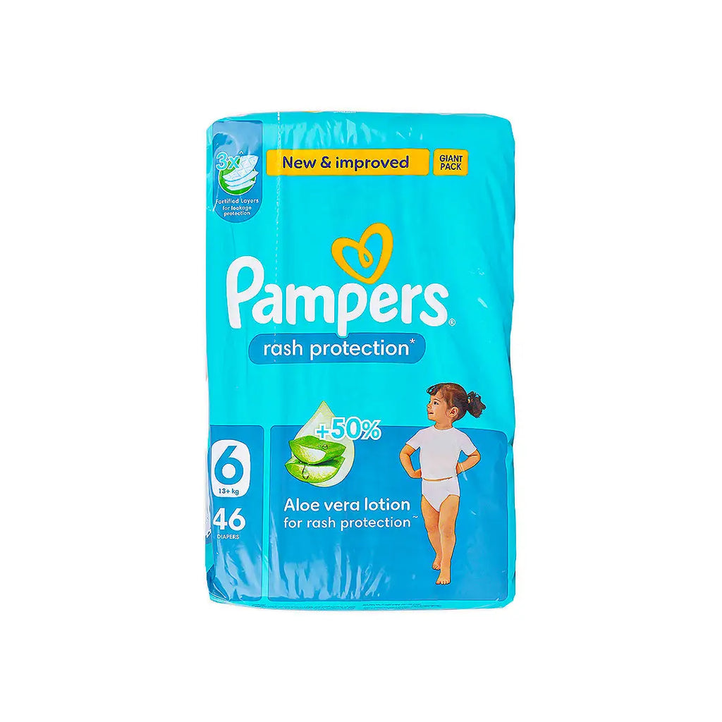 Pampers Rash Protection No.6 (13+Kg) 46Pcs