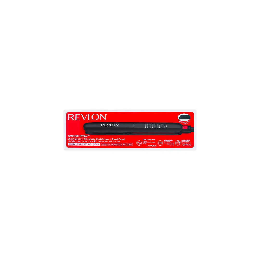 57003-Revlon Smoothstay Straightener 25Mm+Travel Pouch-Rvst2211Par +2