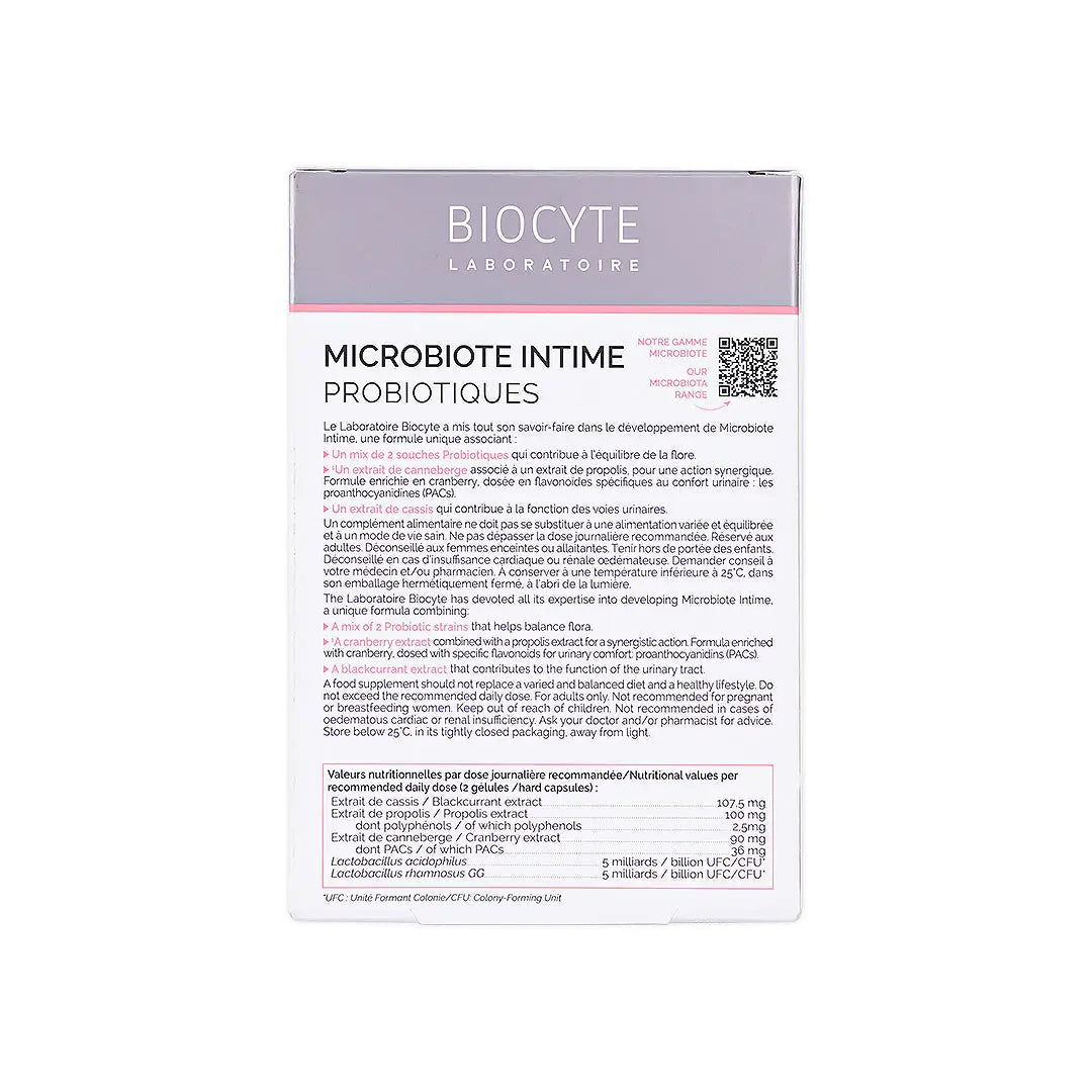 Biocyte Microbiote Intime 20 Hard Capsules
