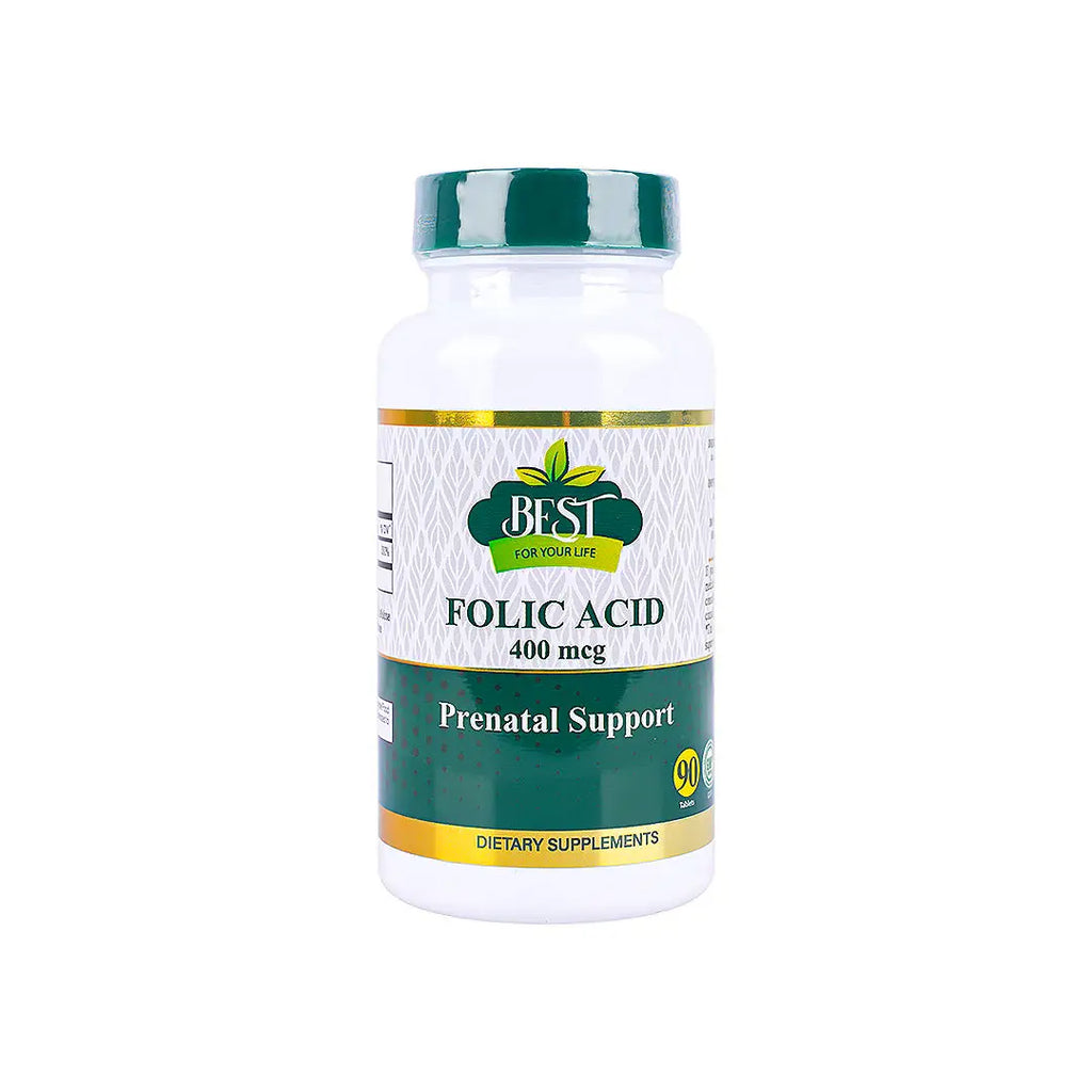 Best Folic Acid 400mcg 90 Tablets