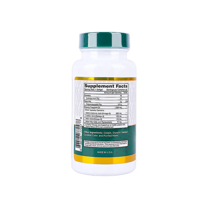 57027-Best Omega 3,6,9 Flax Oil 1000mg 60 softgels +1