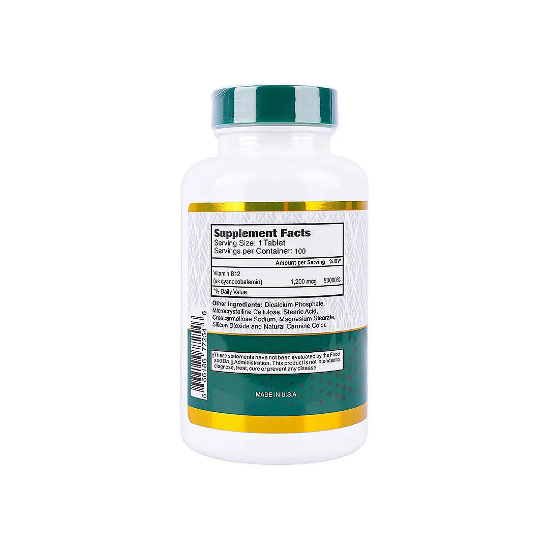Best Vitamin B12 1200mcg 100 Tablets