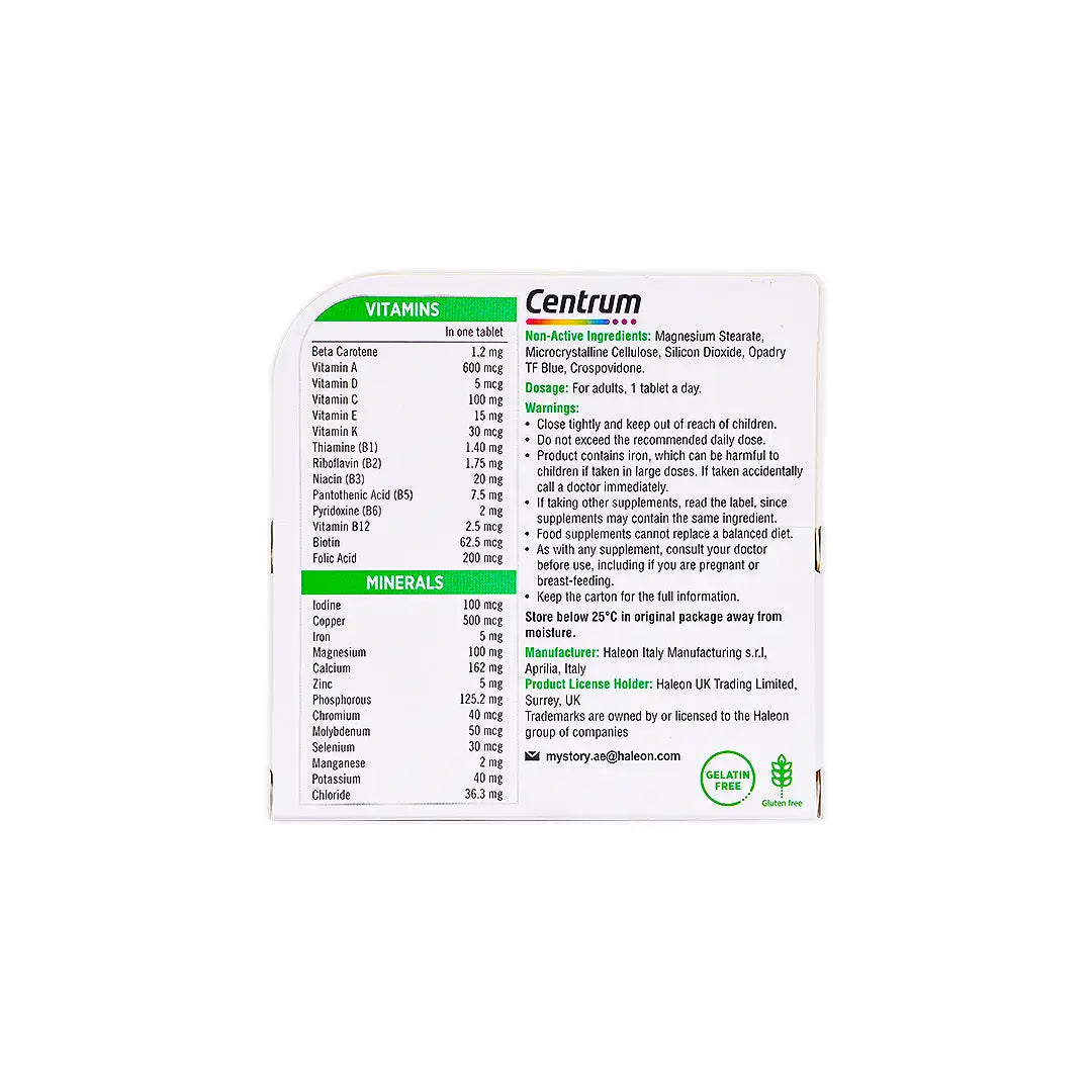 Centrum Adult A-Z 30 Tablets +7