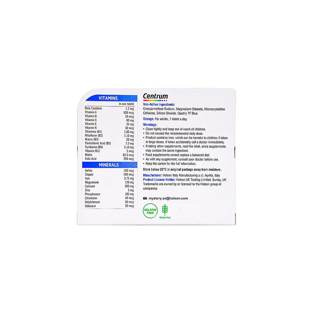 Centrum Men A-Z 100 Tablets +7