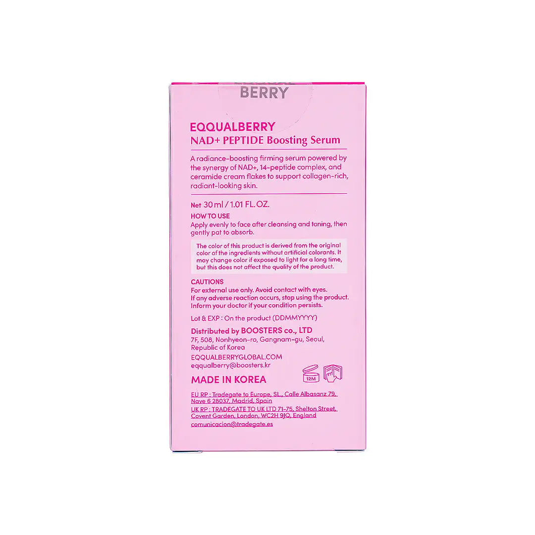57054-Eqqual Berry Nad+Peptide Boosting Serum 30Ml-Lush Blush +6