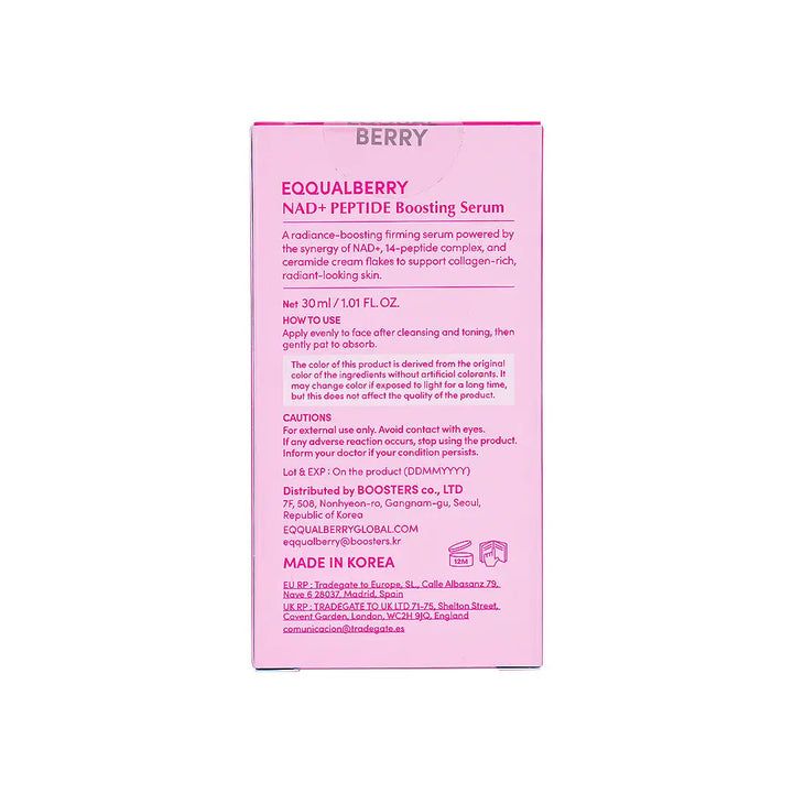57054-Eqqual Berry Nad+Peptide Boosting Serum 30Ml-Lush Blush +6
