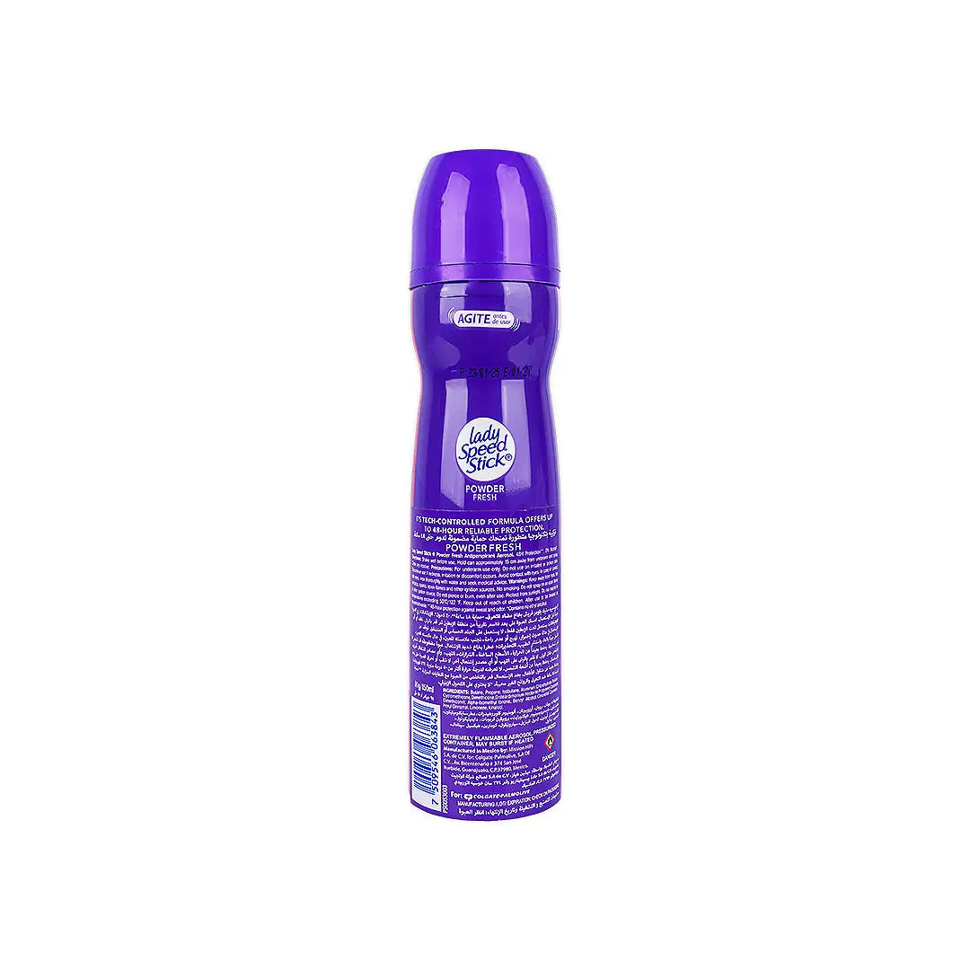 Lady Speed Stick Powder Fresh 48H Spray 150ml +1