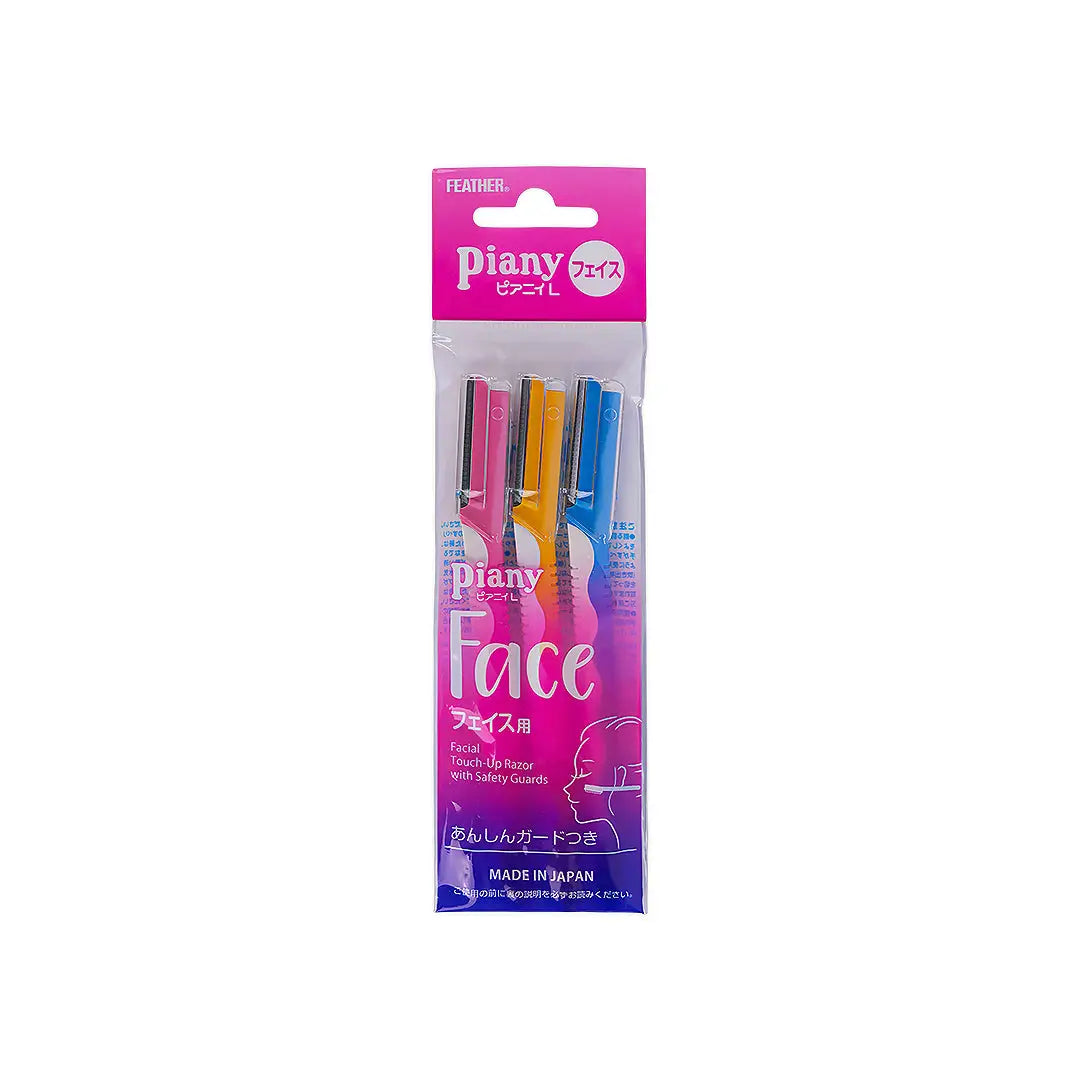 57071-Feather Piany Facial Touch-Up Razor 3pcs