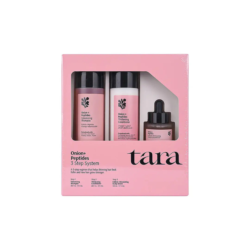 Tara Onion+Peptides Shampoo+Conditioner+Serum