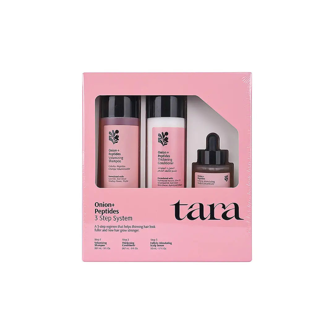 57086-Tara Onion+Peptides Shampoo+Conditioner+Serum