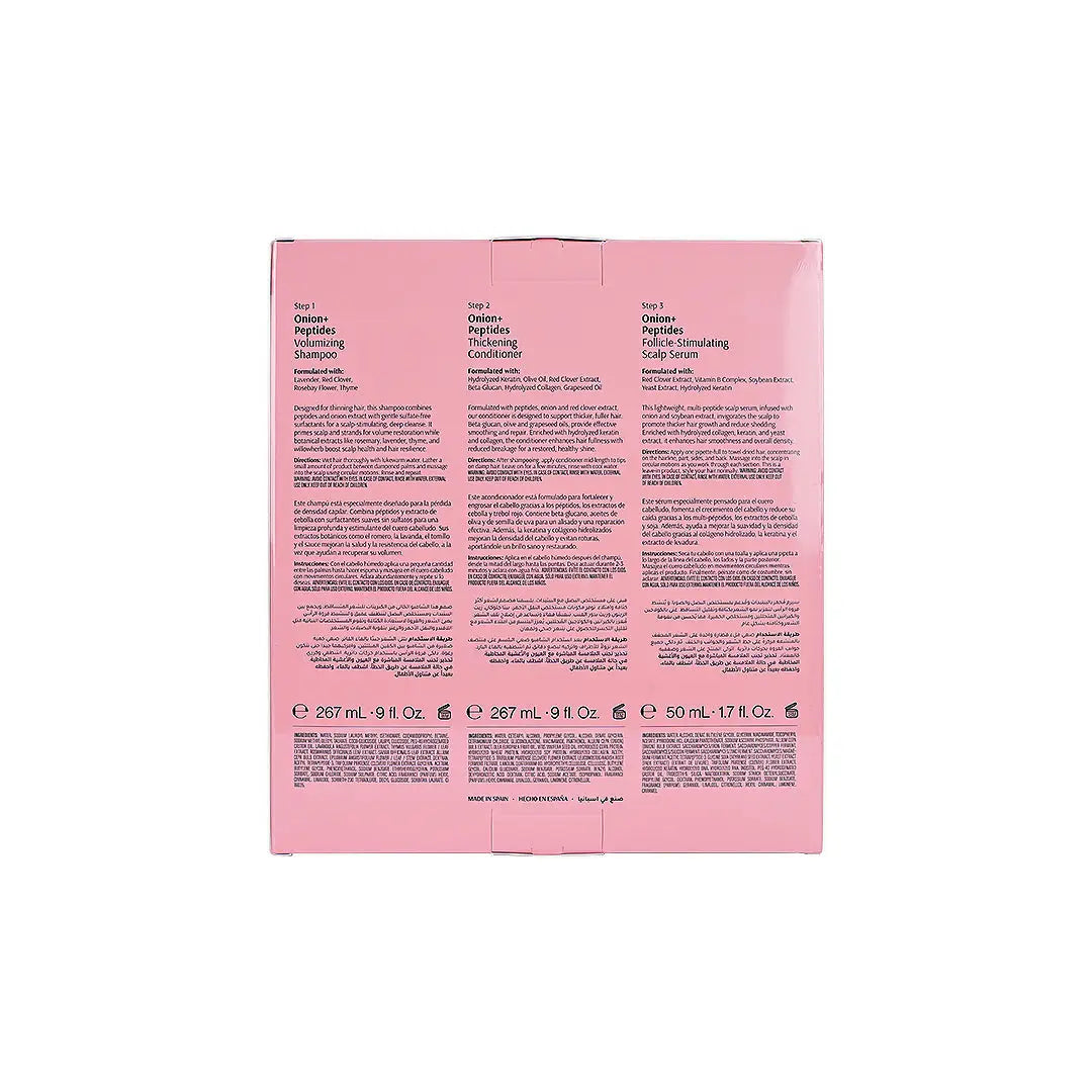 Tara Onion+Peptides Shampoo+Conditioner+Serum