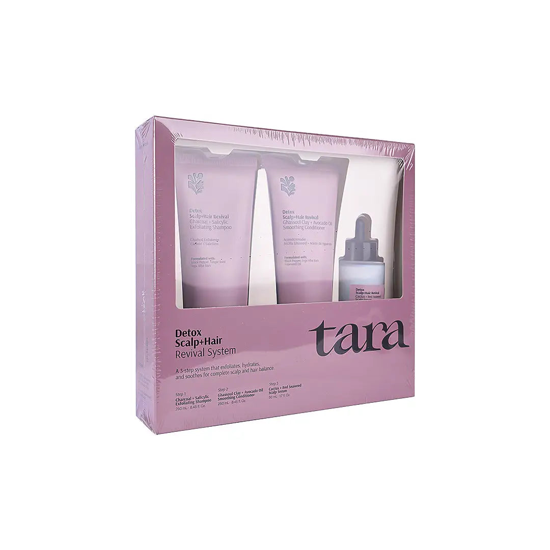 Tara Detox Scalp+Hair Revival Shampoo+Conditioner+Serum