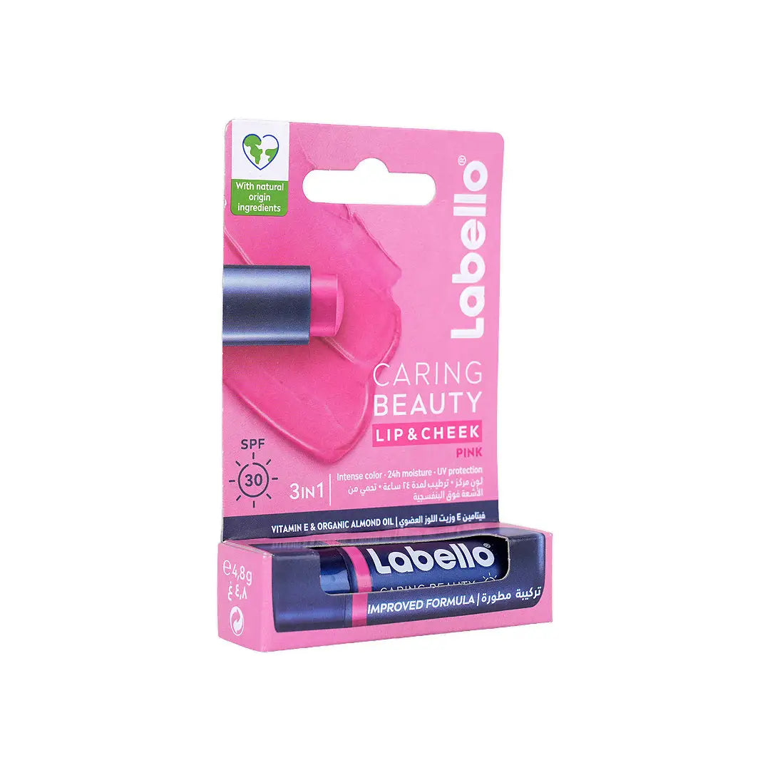57103-Labello 3 In 1 Caring Beauty Lib &amp; Cheek SPF30-Pink +2