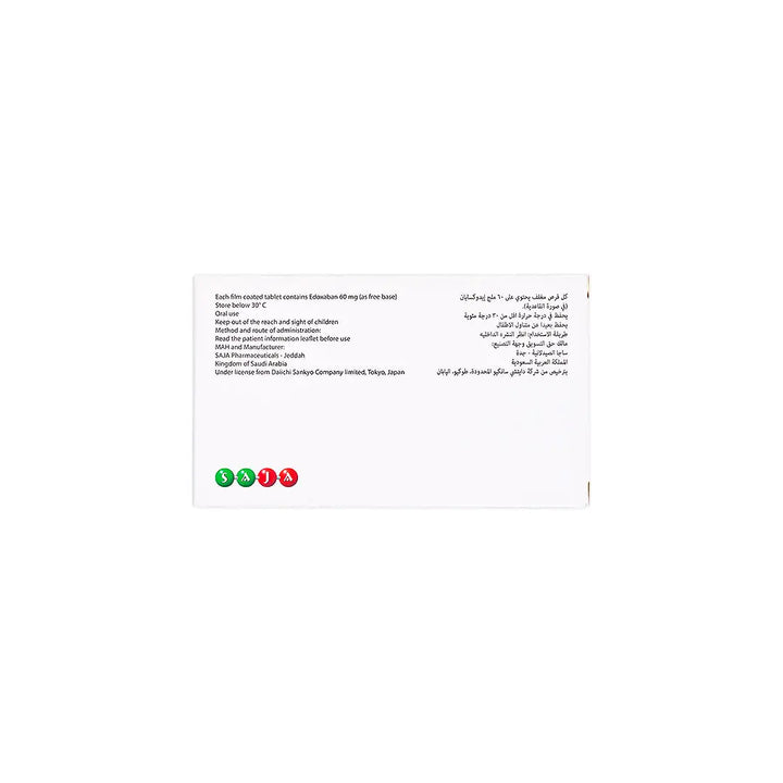 57106-Lixiana 60Mg 28Tab +3