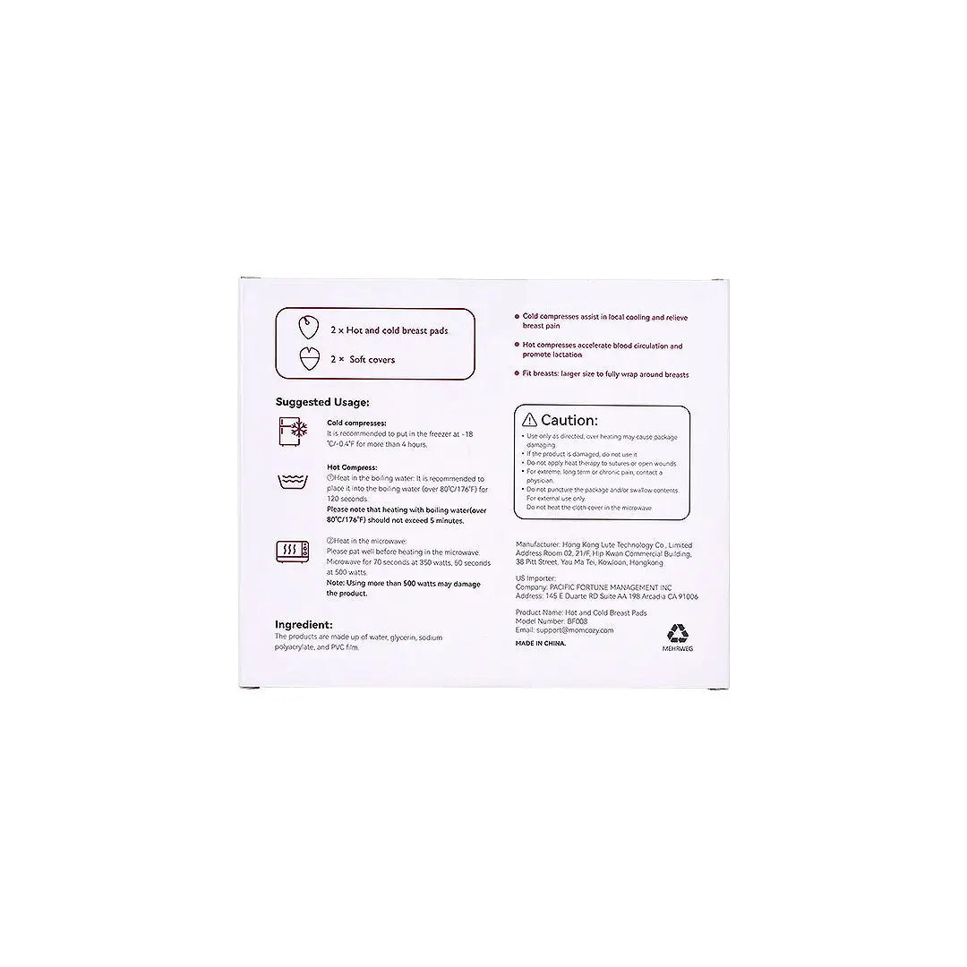 Momcozy Hot And Cold Breast Pads With 2 Soft Covers-Bf008 +1